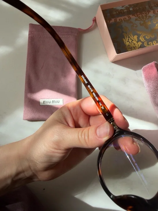 Authentic Miu Miu SMU04Z Round Eyeglasses Tortoise Made in Italy - Picture 5 of 11